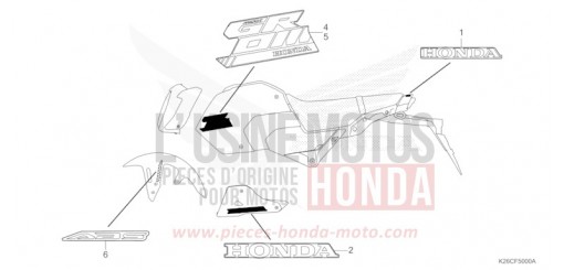 MARQUE/RAYURE MSX125AR de 2024